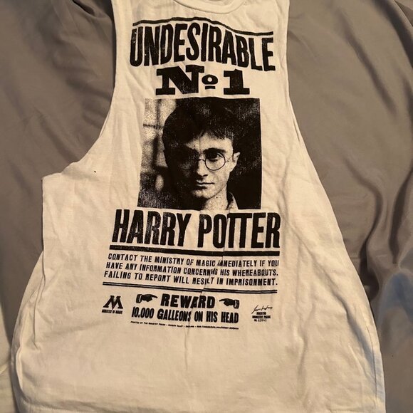 Harry Potter White Tank | Undesirable Number 1 Graphic Tank | Universal Studios - Picture 3 of 3